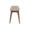 Banc bois foncé noyer l130 cm nordeco