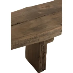Banc bois marron h.42.1cm
