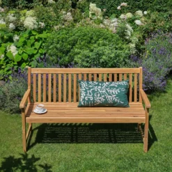 Banc de jardin en acacia massif 150 cm