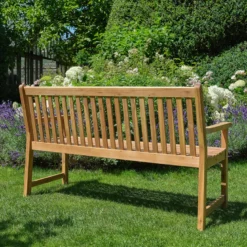 Banc de jardin en acacia massif 150 cm