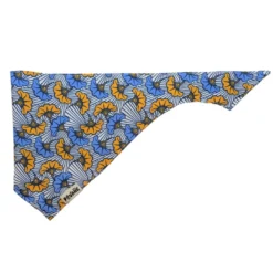 Bandana le wax bleu - taille l