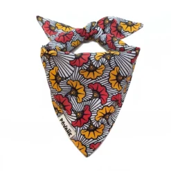 Bandana le wax rouge - taille l