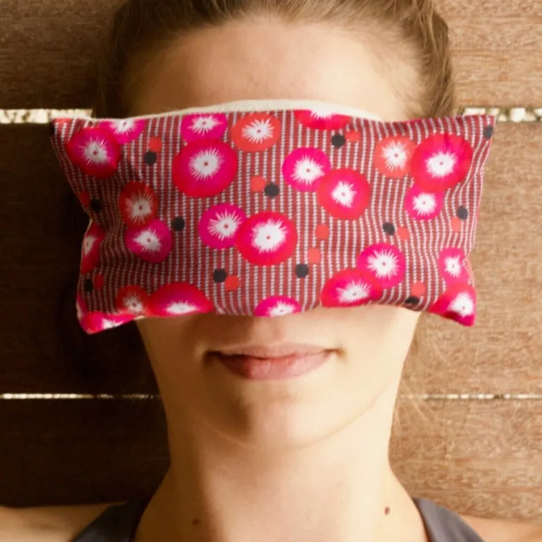 Bandeau yeux yoga en graine de lin