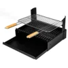 Barbecue au charbon de bois grilloir à poser réglable en hauteurs