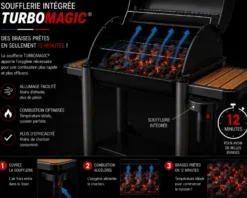 Barbecue au charbon de bois vulcano 3000