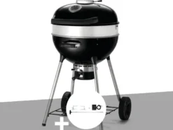 Barbecue à charbon charcoal kettle pro 57 cm + rôtissoire - napoleon