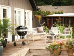 Barbecue à charbon charcoal kettle pro 57 cm + housse de protection + lot de 2 p