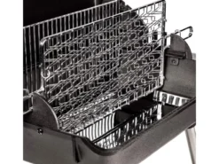 Barbecue à charbon excel duo grill sur chariot + tournebroche - somagic