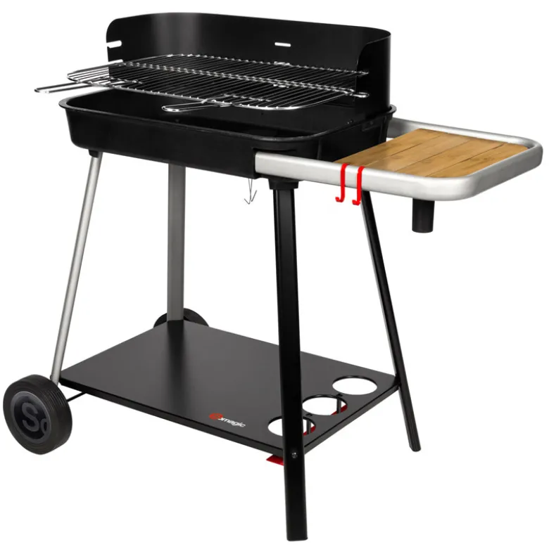 Barbecue à charbon vulcano 2300 avec cuve en fonte