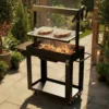 Barbecue santa maria imor - grillade argentine bois & charbon - réglable