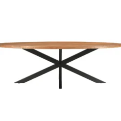 Bari-table à manger ovale 10 personnes 240 cm en bois massif
