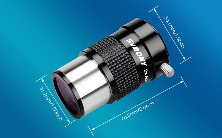 Barlow 2x 1.25 pouces sv118 svbony