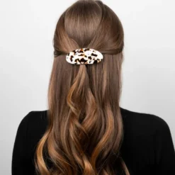 Barrette ovale Latte