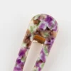 Barrette triangle - magenta et vert