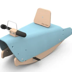 Bascule et porteur voiture - bleu
