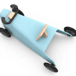 Bascule et porteur voiture - bleu