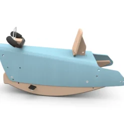 Bascule et porteur voiture - bleu