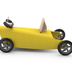 Bascule et porteur voiture - jaune