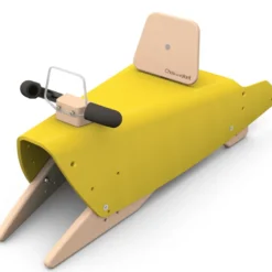 Bascule et porteur voiture - jaune