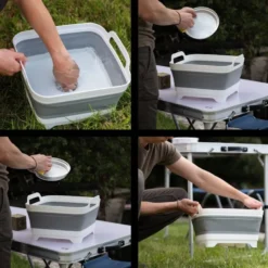 Bassine pliable de camping cao rétractable 9l
