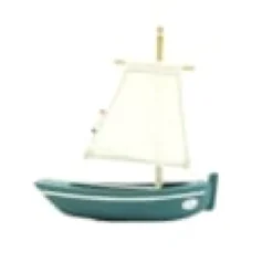 Bateau le misainier vert abysses 22cm
