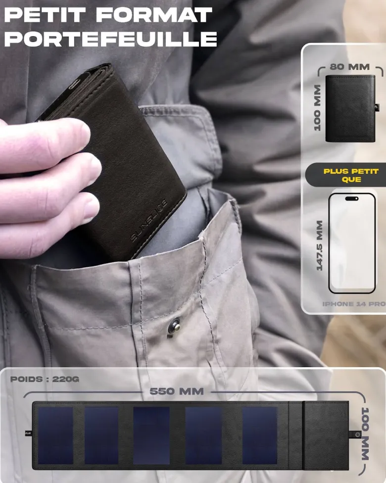 Batterie solaire 4000mah légère