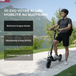 Batterie 21.6v&nbsp;10ah – moteur 450w – autonomie jusqu'a 20 km