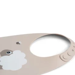 Bavoir silicone sheepy sable