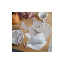 Bavoirs imprimés teeny toes (2pcs)