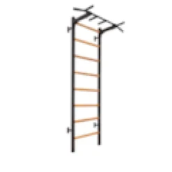 Benchk 221b espalier bois métal noir