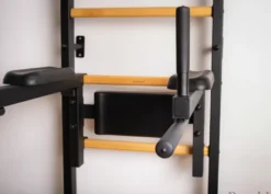 Benchk 722b espalier bois métal noir.