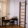 Benchk 200b espalier bois métal noir