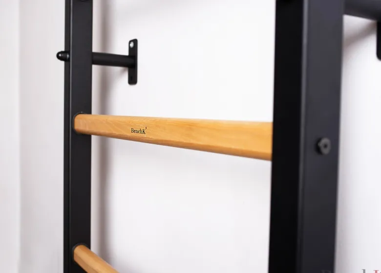 Benchk 200b espalier bois métal noir