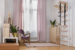 Benchk211w+a204espalier bois métal blanc