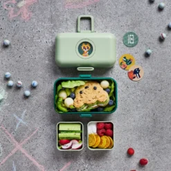 Bento compartimenté enfant 800ml vert