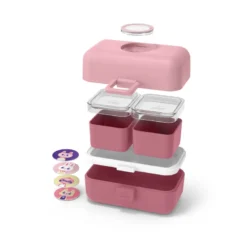 Bento compartimenté enfant 800ml rose