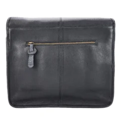 Besace messager cuir maxime noir