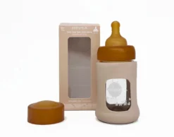 Biberon en verre avec housse de pro