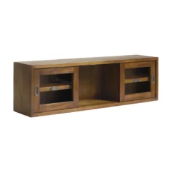 Bibliothèque bronze bois marron -