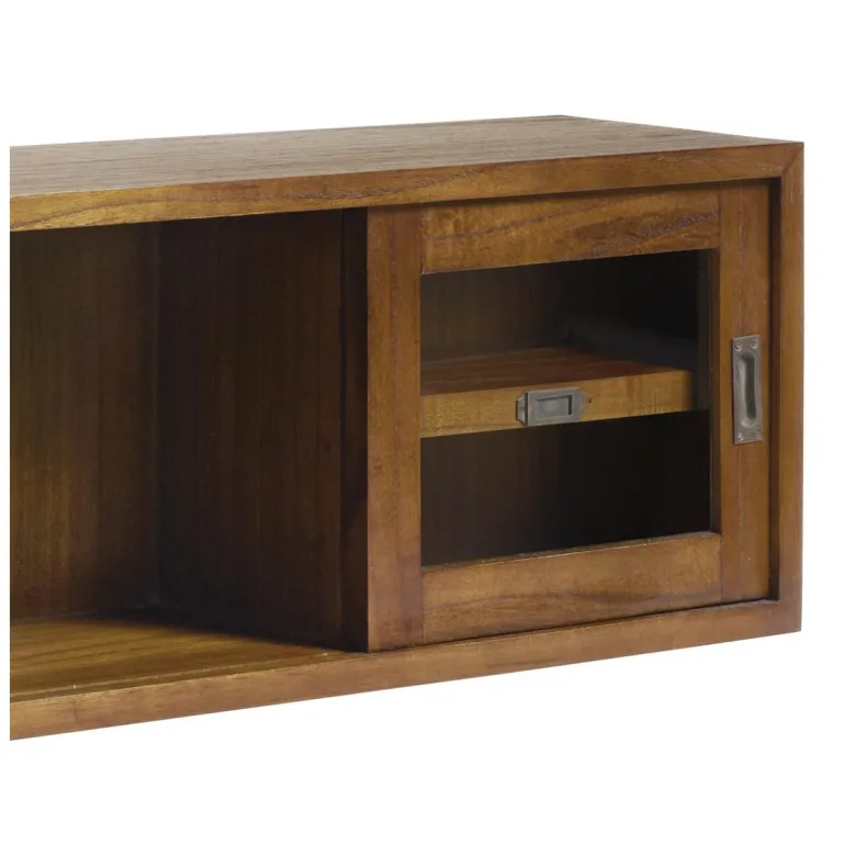 Bibliothèque bronze bois marron -