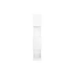 Bibliothèque ouverte séparateur blanc laqué brillant l139 cm como