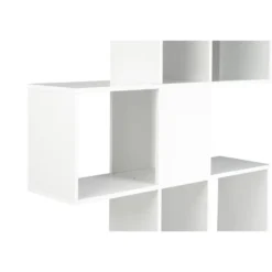 Bibliothèque ouverte séparateur blanc laqué brillant l139 cm como