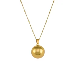Bijou de grossesse bola avec chaîne - classique or