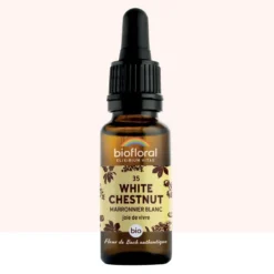 Biofloral - fleur de bach n°35 white chestnut, marronnier blanc - bio demeter