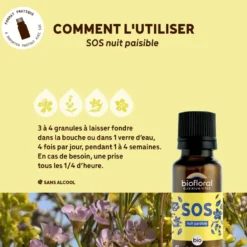 Biofloral - sos secours nuit paisible - bio