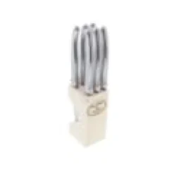 Bloc de 6 couteaux à steak jean dubost laguiole inox