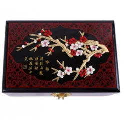 Boite a bijoux-motif fleurs de cerisier