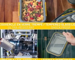 Boite alimentaire inox metalshock 650ml - pika