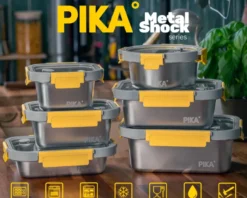 Boite alimentaire inox metalshock 650ml - pika