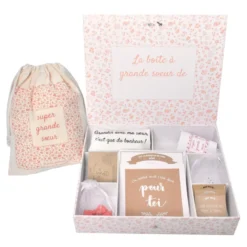 Boite à grande soeur remplie de cadeaux